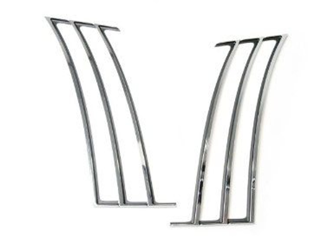 Drake Muscle Cars Side Vent Quarter Trim, Chrome :: 2010-2015 Camaro