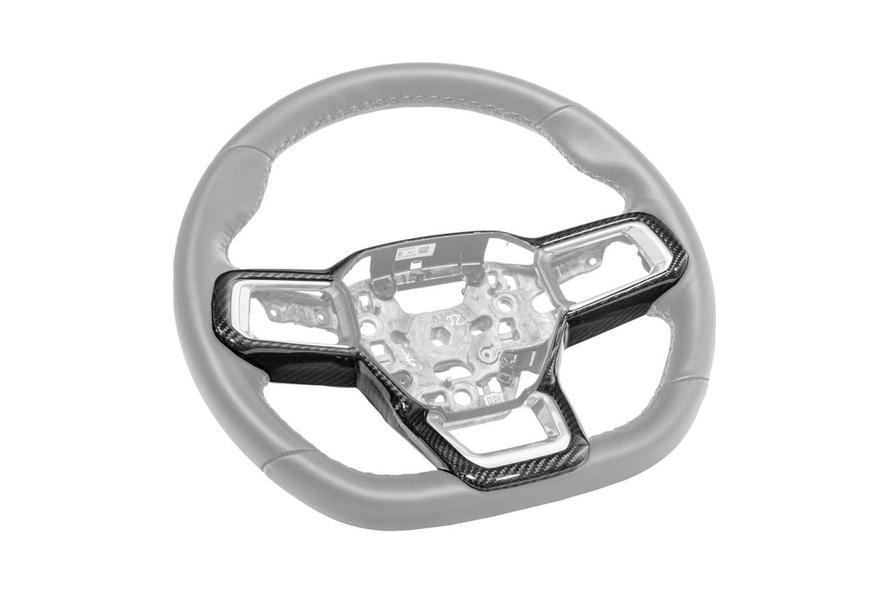 EOS Steering Wheel Trim Cover, Carbon Fiber :: 2024-2025 Ford Mustang