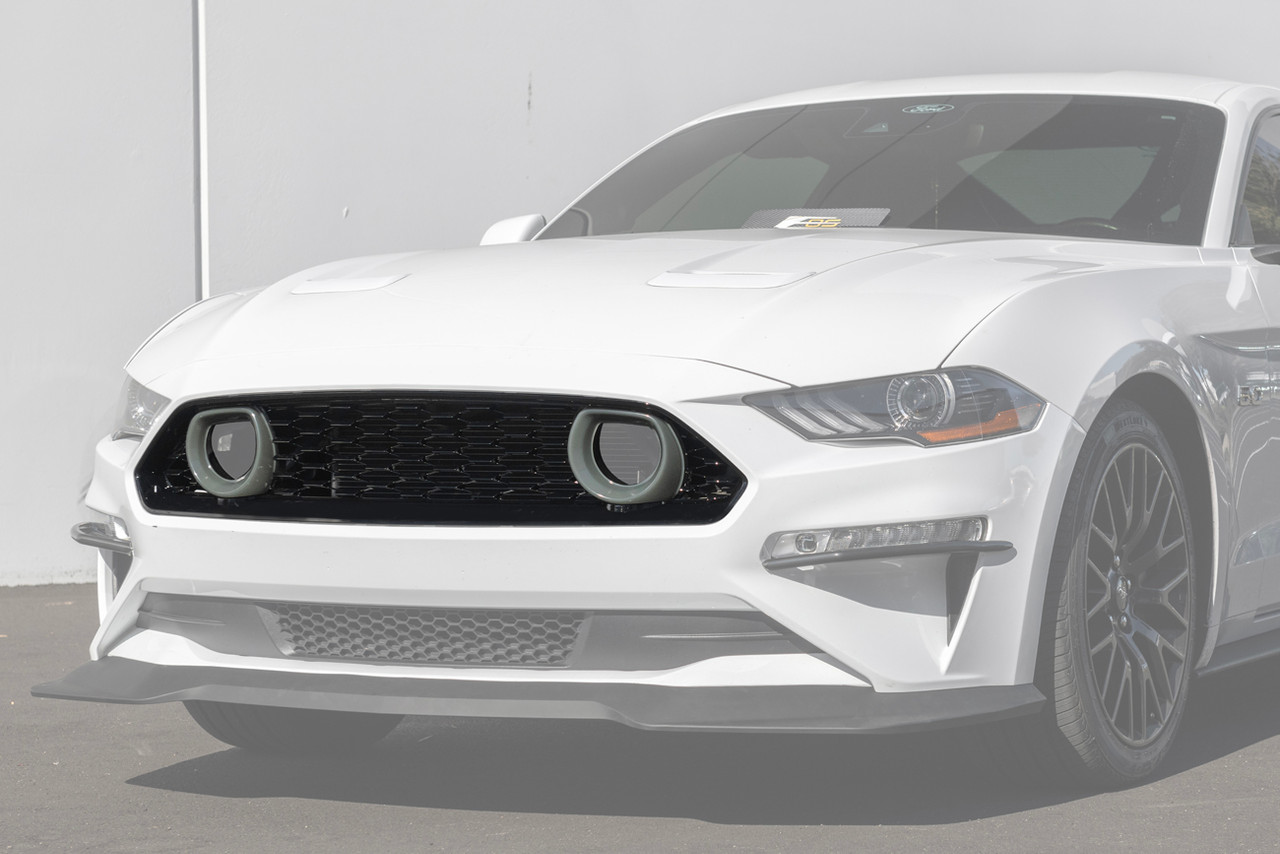 EOS Front Grille w/ DRL LEDs, Gloss Black :: 2018-2023 Ford Mustang