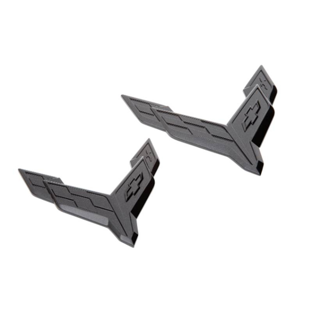 Chevrolet Dark Stealth Flag Emblem, Front & Rear :: 2023-2025 C8 Corvette Z06