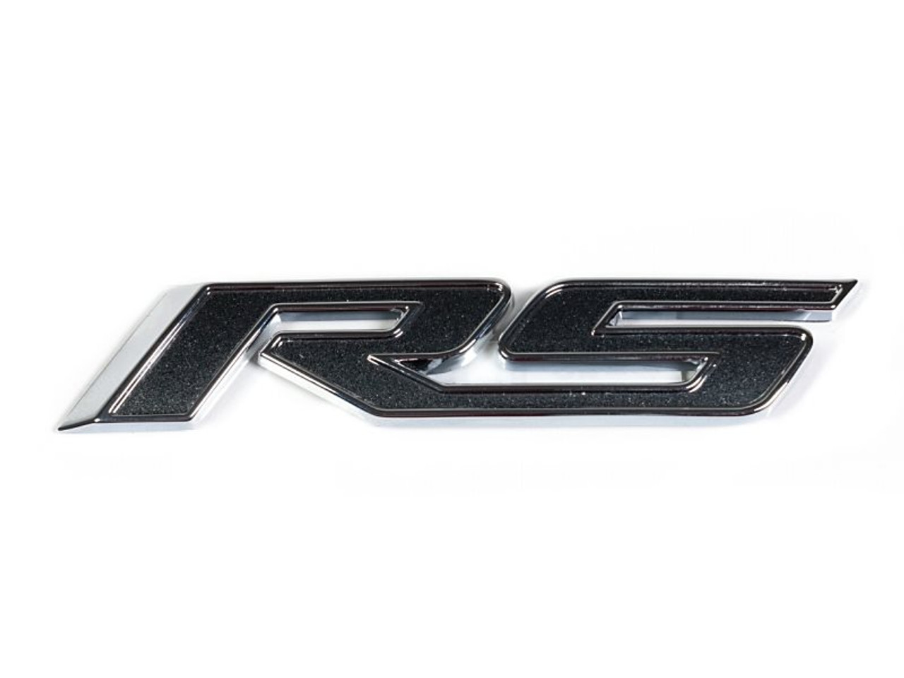 Chevrolet "RS" Emblem, Nightfall Gray Metallic Vinyl :: 2010-2024 Camaro