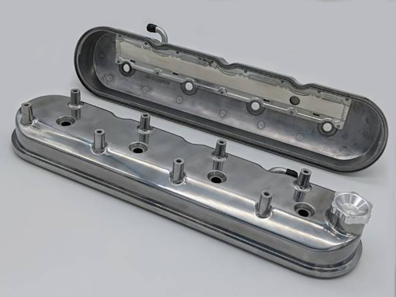 Granatelli Tall Valve Covers With Integral Angled Coil Mounts, Polished Finish :: 2010-2015 Camaro SS, ZL1, & Z28