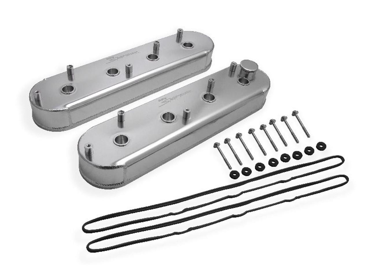 Holley Sniper Aluminum Valve Covers, Natural Anodized :: 2010-2015 Camaro SS & ZL1