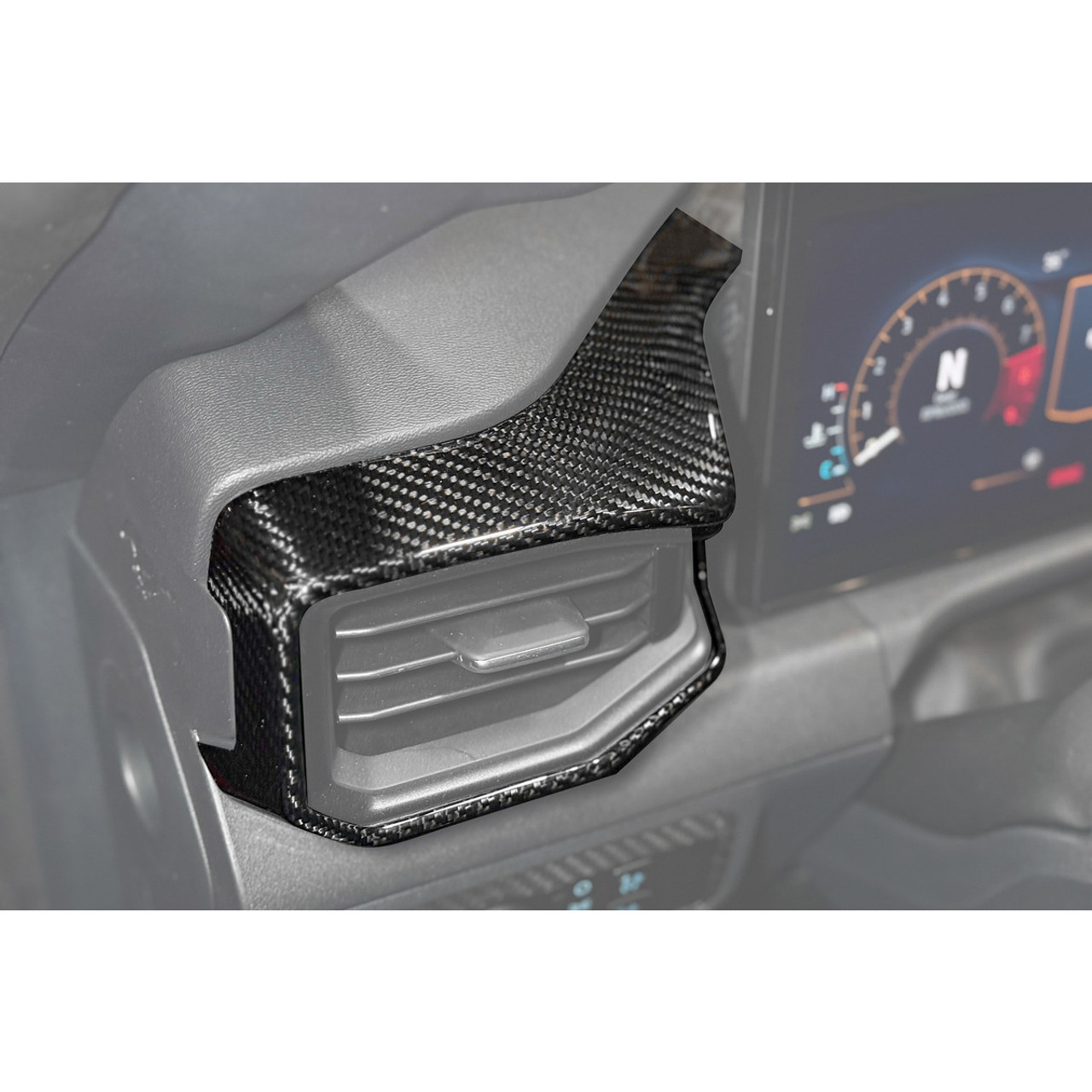 EOS Driver Side AC Outlet Panel Trim Cover, Carbon Fiber :: 2024-2025 Ford Mustang