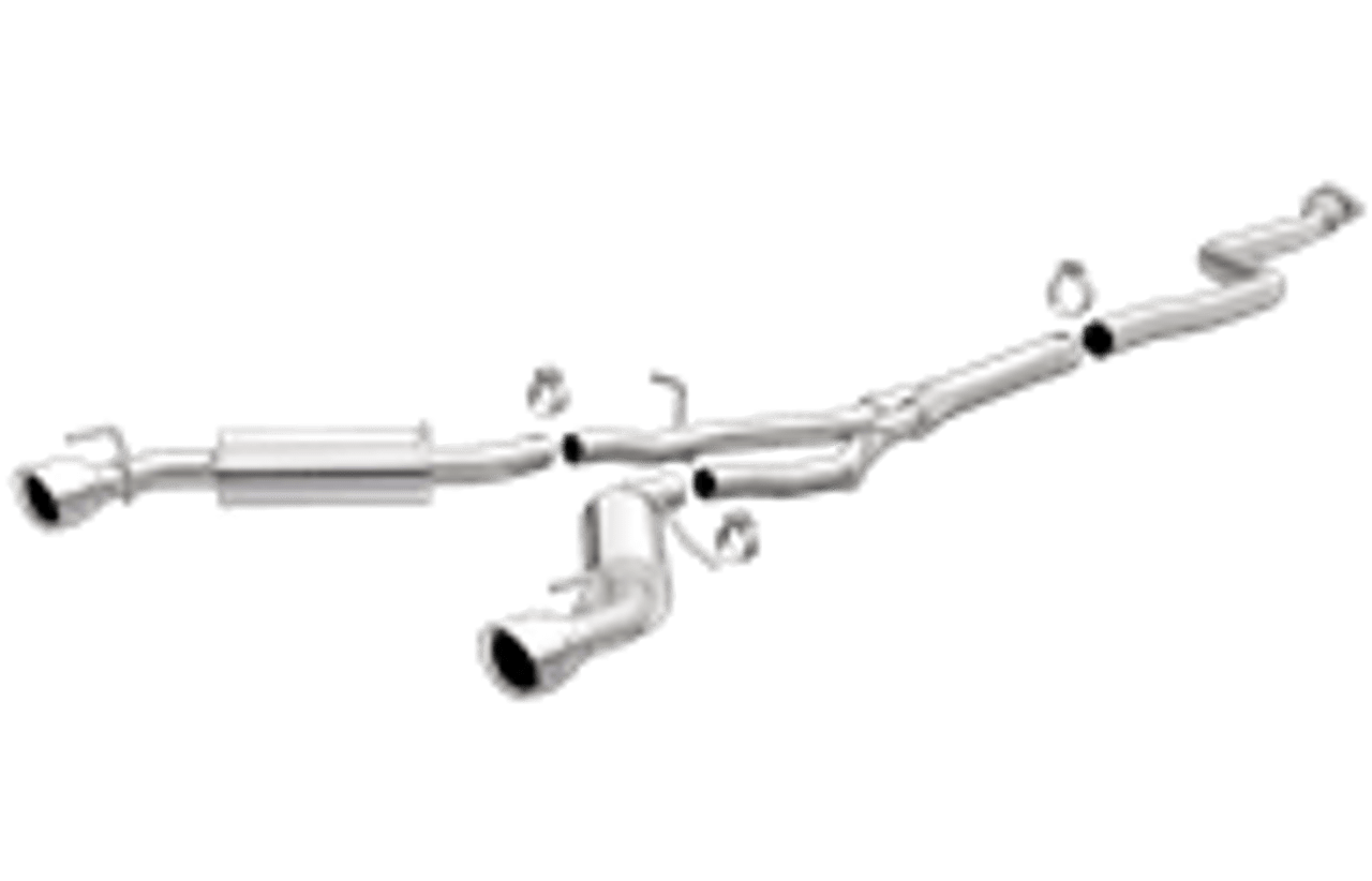 MagnaFlow Street Series Cat-Back Exhaust, 4.5" Twin Polished Tips :: 2016-2022 Camaro 2.0T Coupe