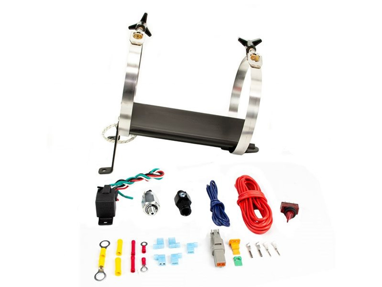 Nitrous Outlet 4AN Heated Bottle Bracket w/Install Accessories ::