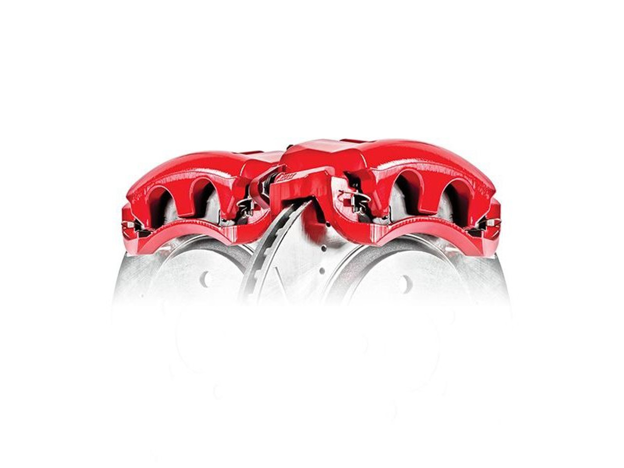 Powerstop Front Brake Calipers, Red Powder Coated :: 2010-2015 Camaro SS & SS/1LE