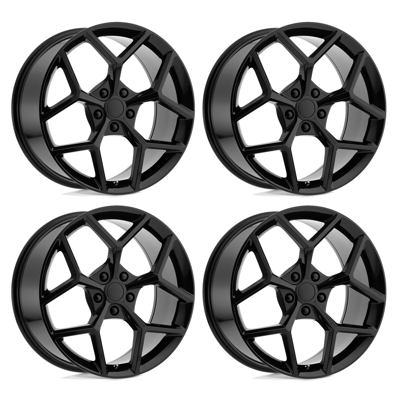 PR126 Z28 Replica Wheel Set, Gloss Black, 20x9 :: 2010-2024 Camaro