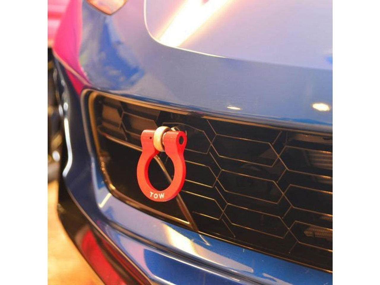 ZL1 Addons Front Premium Tow Hook (Long Turned Down), Black :: 2014-2025 Corvette