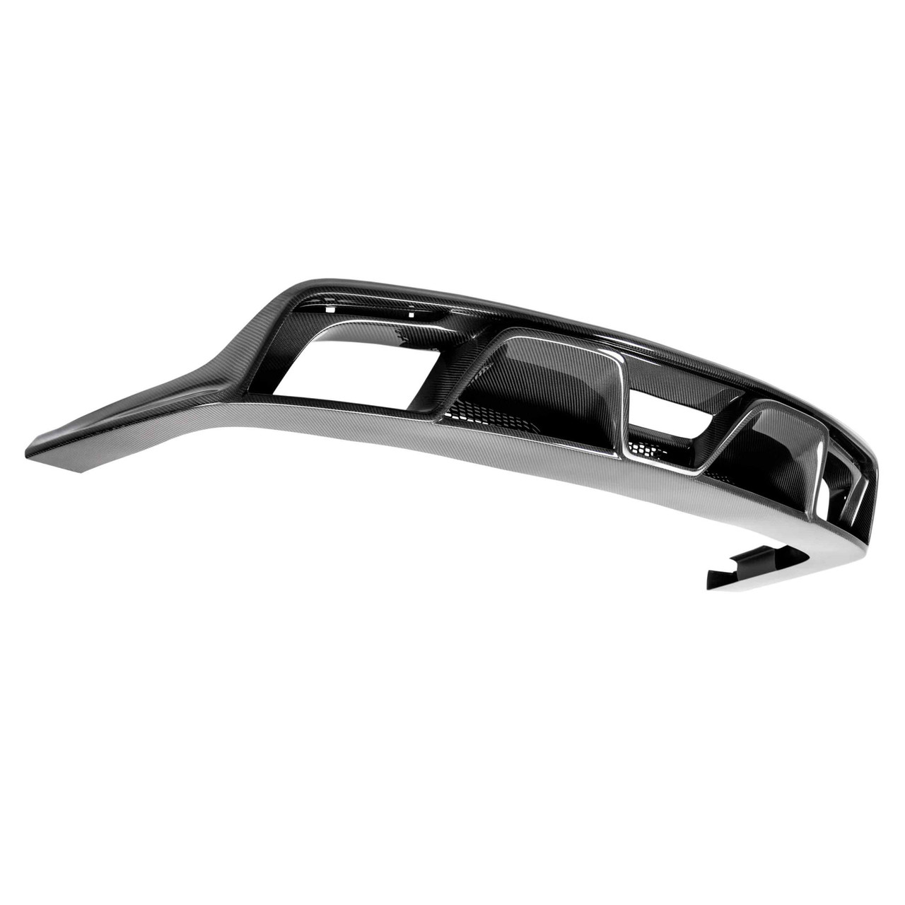 Anderson Composites Type-GR Rear Diffuser, Carbon Fiber :: 2015-2017 Ford Mustang w/ Quad Tip Exhaust